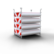 SET | with 80 traffic panels | on storage and transport frame | film RA2/B, arrowed | both sides indicating right / left | BASt turn traffic panel